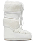 Moon Boot Icon white faux-fur boots