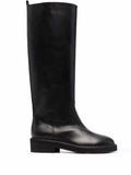 Via Roma 15 round-toe leather boots