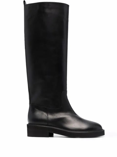 Via Roma 15 round-toe leather boots