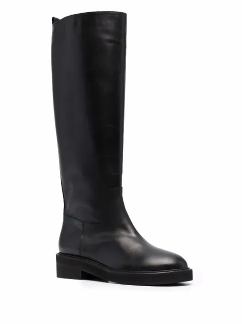 Via Roma 15 round-toe leather boots
