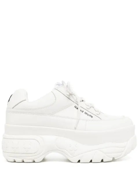 NAKED WOLFE Sporty platform lace-up sneakers