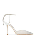 Jimmy Choo Saeda 100 Rhinestone-Embellished Heels