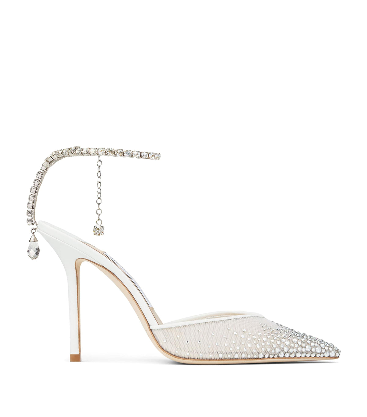 Jimmy Choo Saeda 100 Rhinestone-Embellished Heels