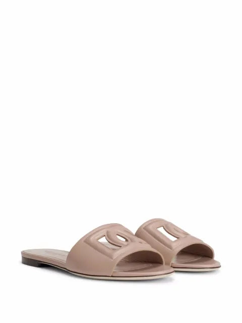 Dolce & Gabbana DG Logo leather sandals