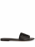 Dolce & Gabbana calfskin sliders with DG logo