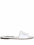 Dolce & Gabbana calfskin slides with DG logo