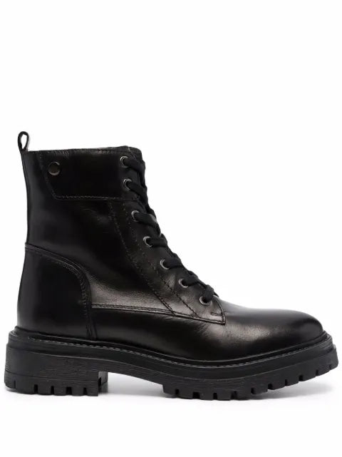 Geox low heel lace-up boots