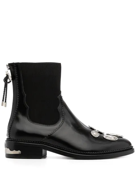 Toga Pulla mix-badge Chelsea boots