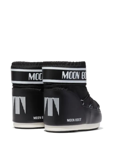 Moon Boot Icon Low black nylon boots