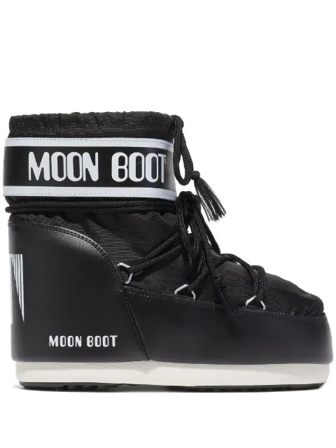 Moon Boot Icon Low black nylon boots