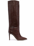 Paris Texas croc-effect leather boots