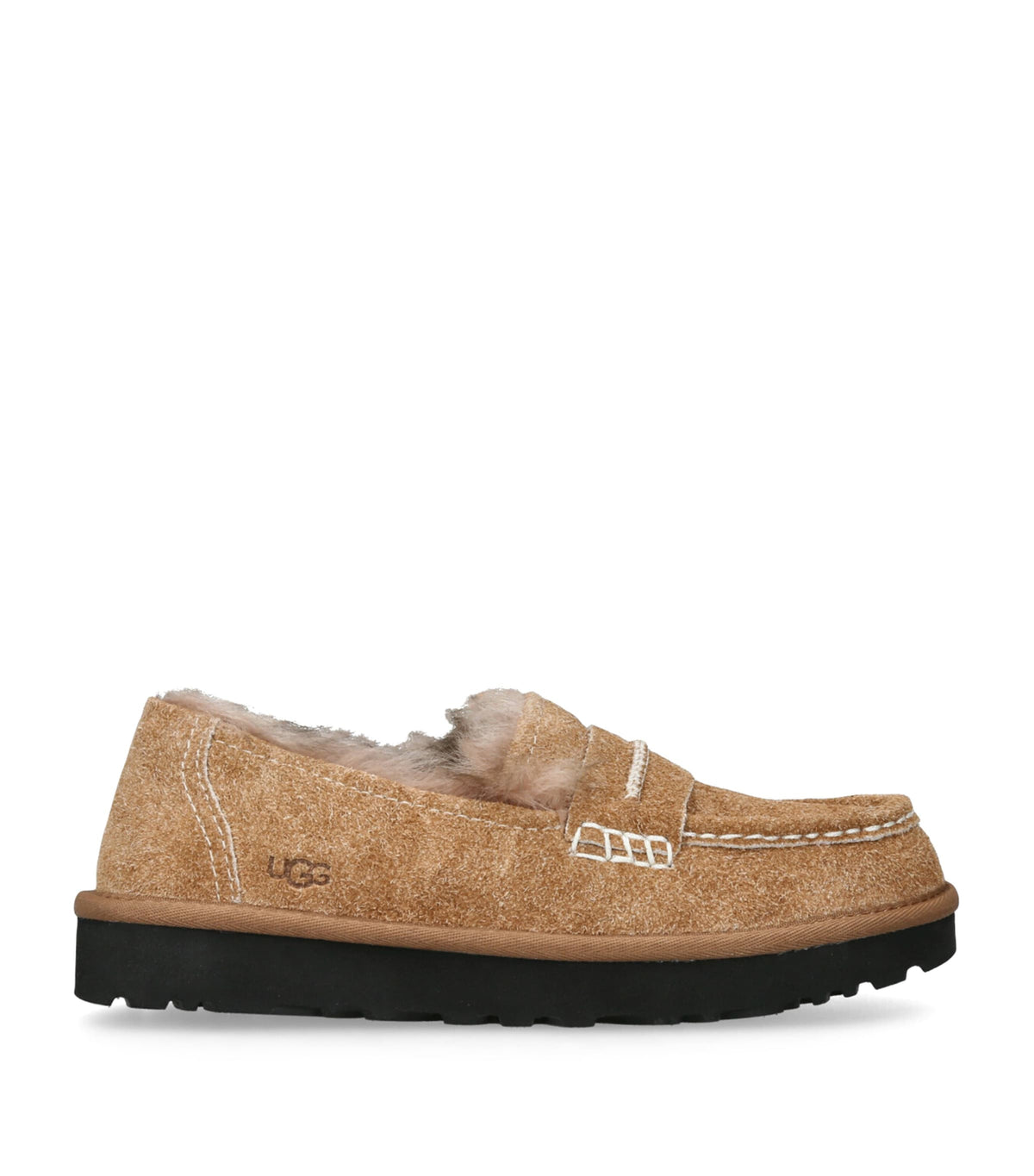 UGG Suede Fur-Lined Elise Loafers