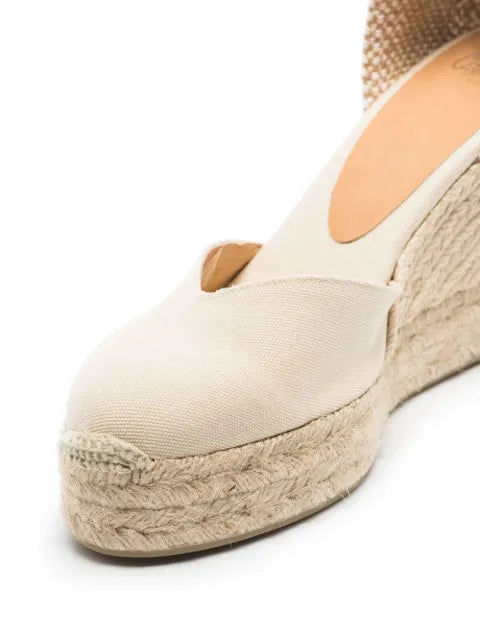 Castañer Chiara ivory  wedge espadrilles