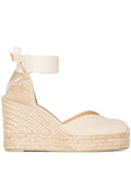Castañer Chiara ivory  wedge espadrilles