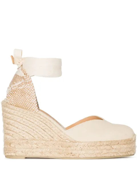 Castañer Chiara ivory  wedge espadrilles