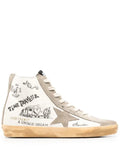 Golden Goose Francy Journey-print high-top sneakers