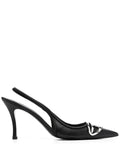 Diesel D-Venus-slingback pumps in nappa leather