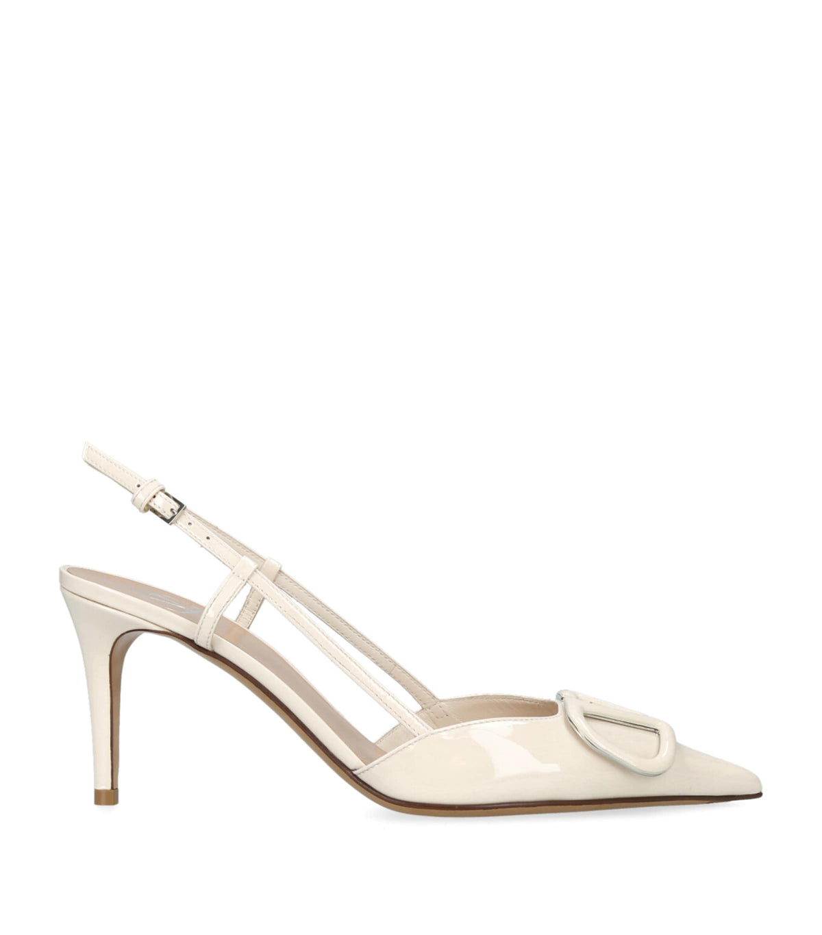 Valentino Garavani Slingback Logo Heels 80