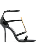Saint Laurent Cassandra sandals in patent leather