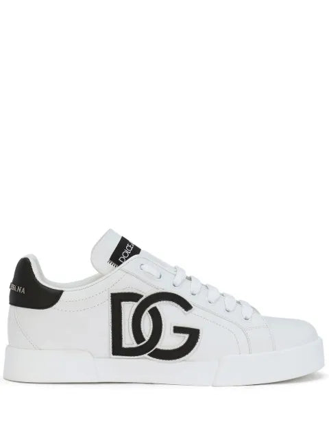Dolce & Gabbana Portofino logo-tag leather sneakers