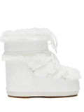 Moon Boot Icon Low white faux-fur boots
