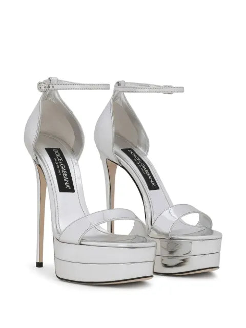 Dolce & Gabbana mirror-effect platform sandals