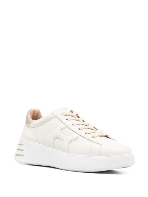 Hogan Rebal glitter-detail leather sneakers