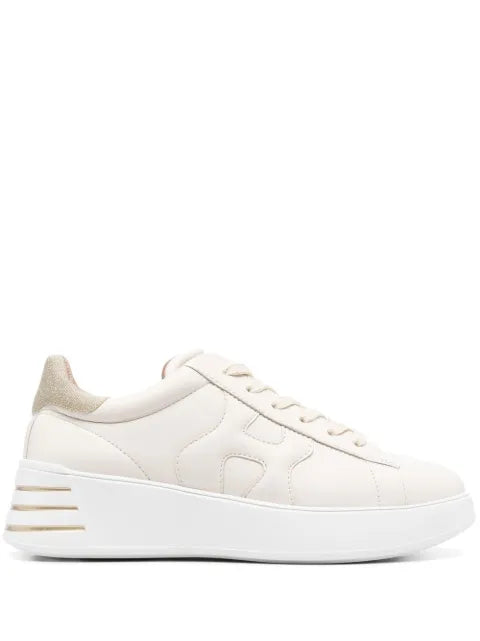 Hogan Rebal glitter-detail leather sneakers