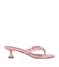 Amina Muaddi Leather Janis Heeled Sandals 45