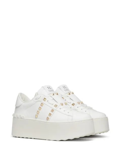 Valentino Garavani Rockstud Untitled lace-up sneakers
