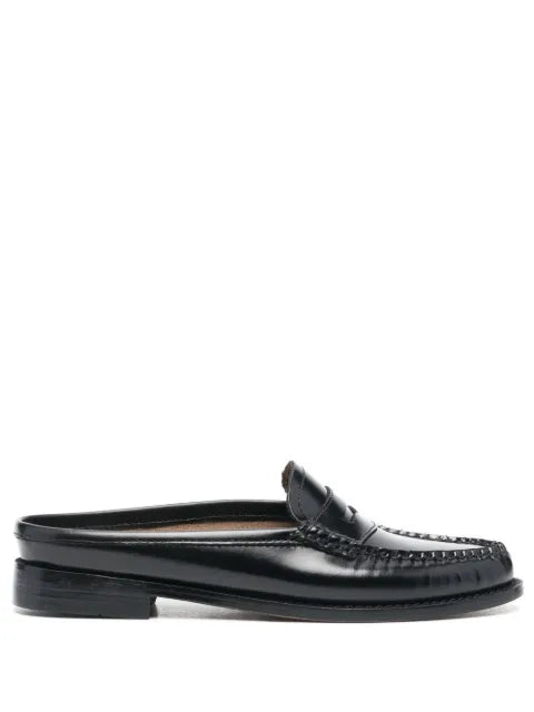G.H.Bass Weejuns Penny slides in black leather