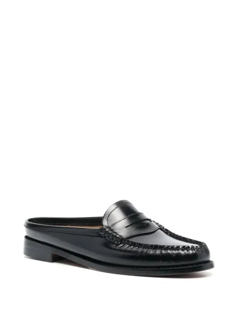 G.H.Bass Weejuns Penny slides in black leather