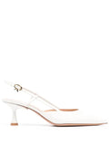 Gianvito Rossi point toe slingback leather pumps