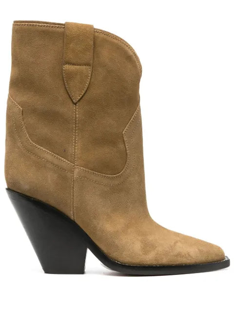 ISABEL MARANT Leyane suede cowboy boots