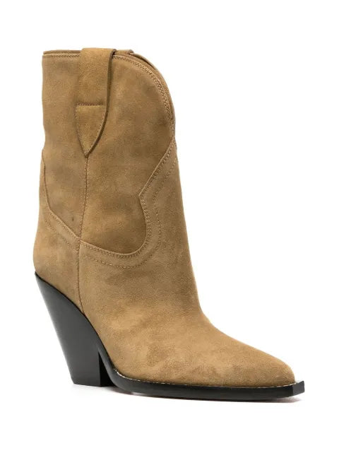 ISABEL MARANT Leyane suede cowboy boots