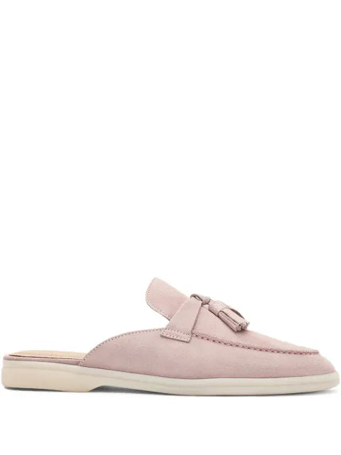 Scarosso Lucrezia tassel suede mules