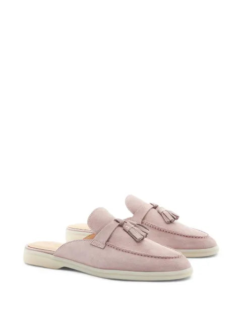 Scarosso Lucrezia tassel suede mules