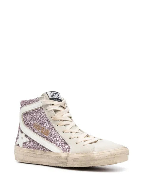 Golden Goose Slide glitter-detail sneakers