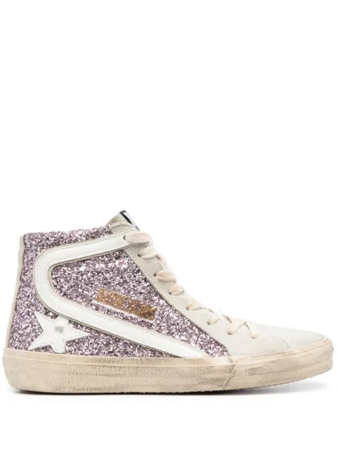 Golden Goose Slide glitter-detail sneakers