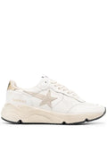 Golden Goose logo-print leather sneakers