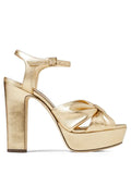 Jimmy Choo Heloise 120mm metallic-finish sandals
