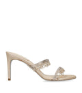 René Caovilla Leather Chandelier Mules 80