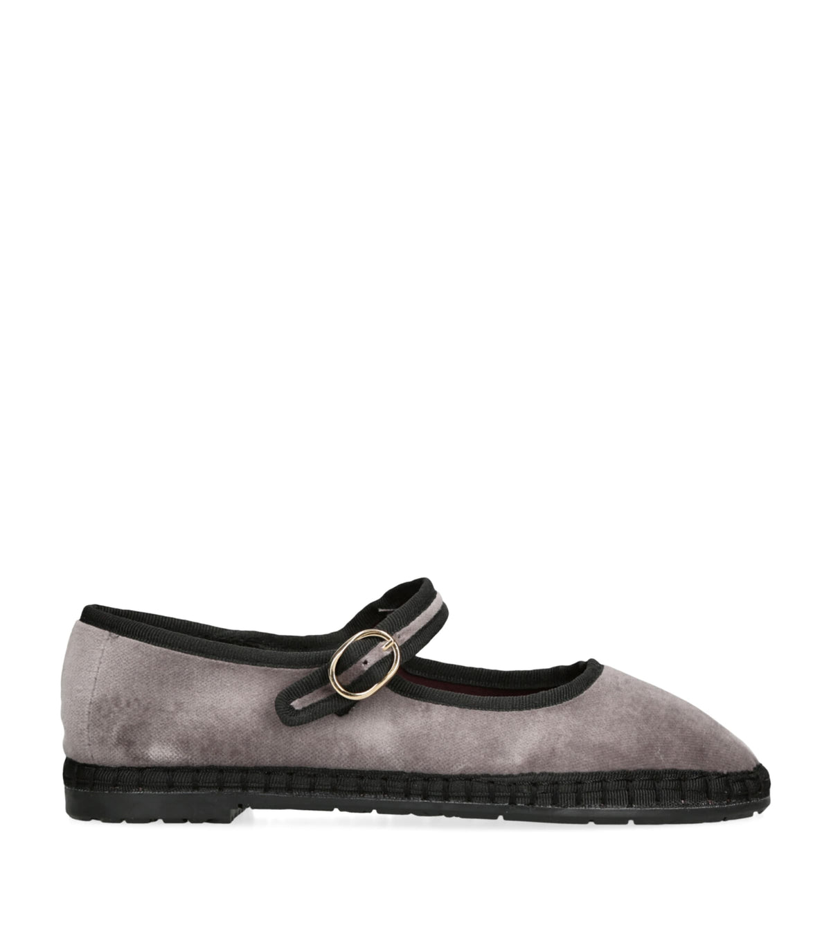 Flabelus Velvet Brida Mary Jane Flats