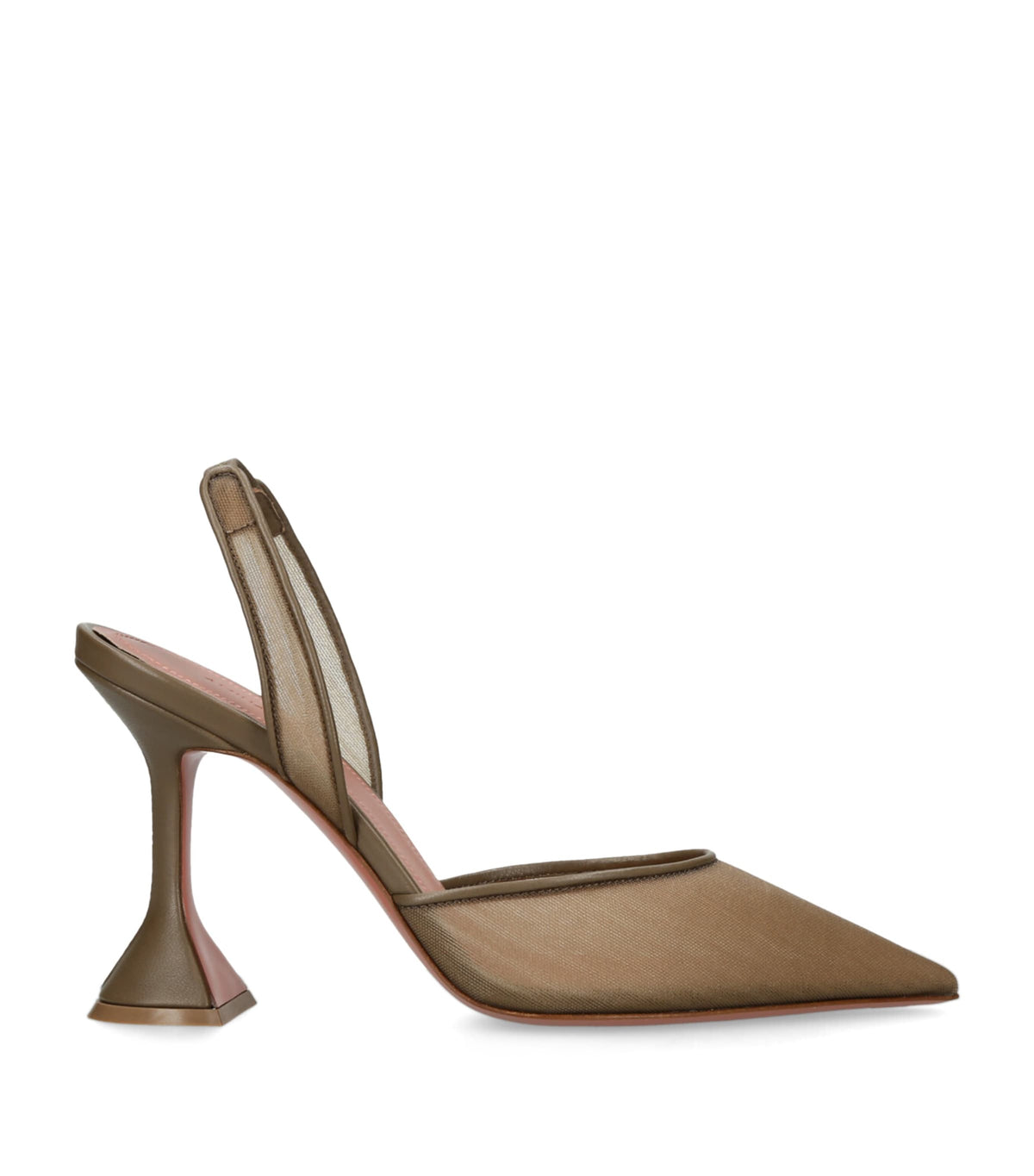 Amina Muaddi Mesh Holli Slingback Pumps 95