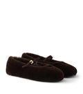 Prada Shearling Ballet Flats