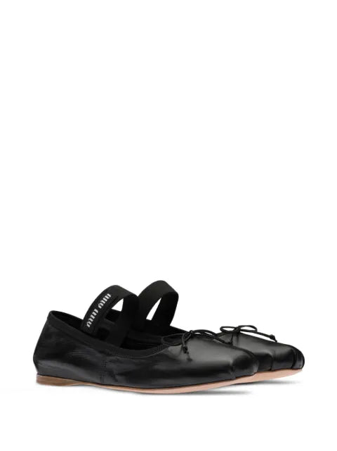 Miu Miu leather ballerinas
