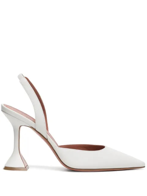 Amina Muaddi Holli slingback pumps