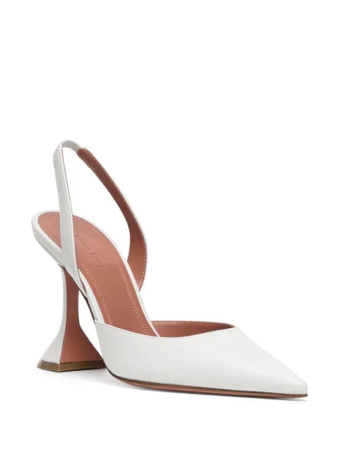Amina Muaddi Holli slingback pumps