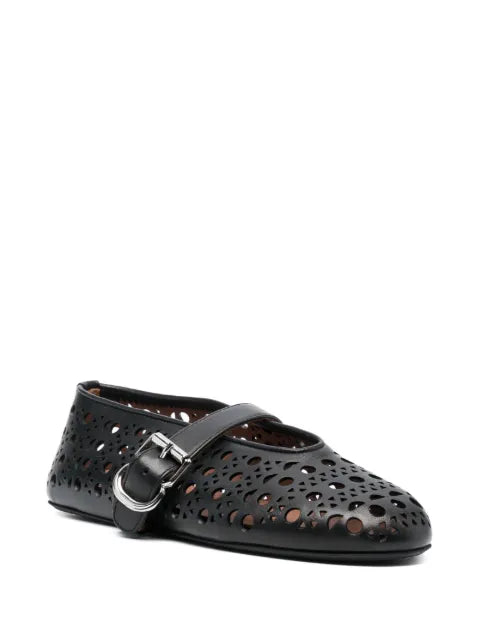Alaïa ballet flats in vienne lambskin