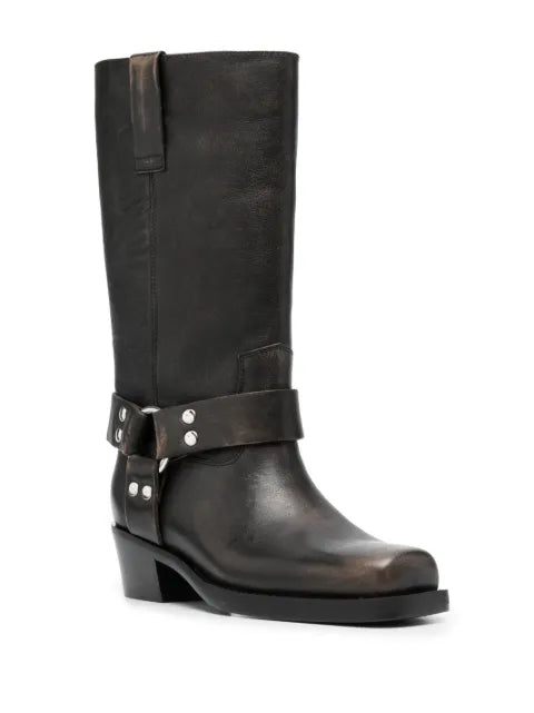 Paris Texas faded-effect harness boots
